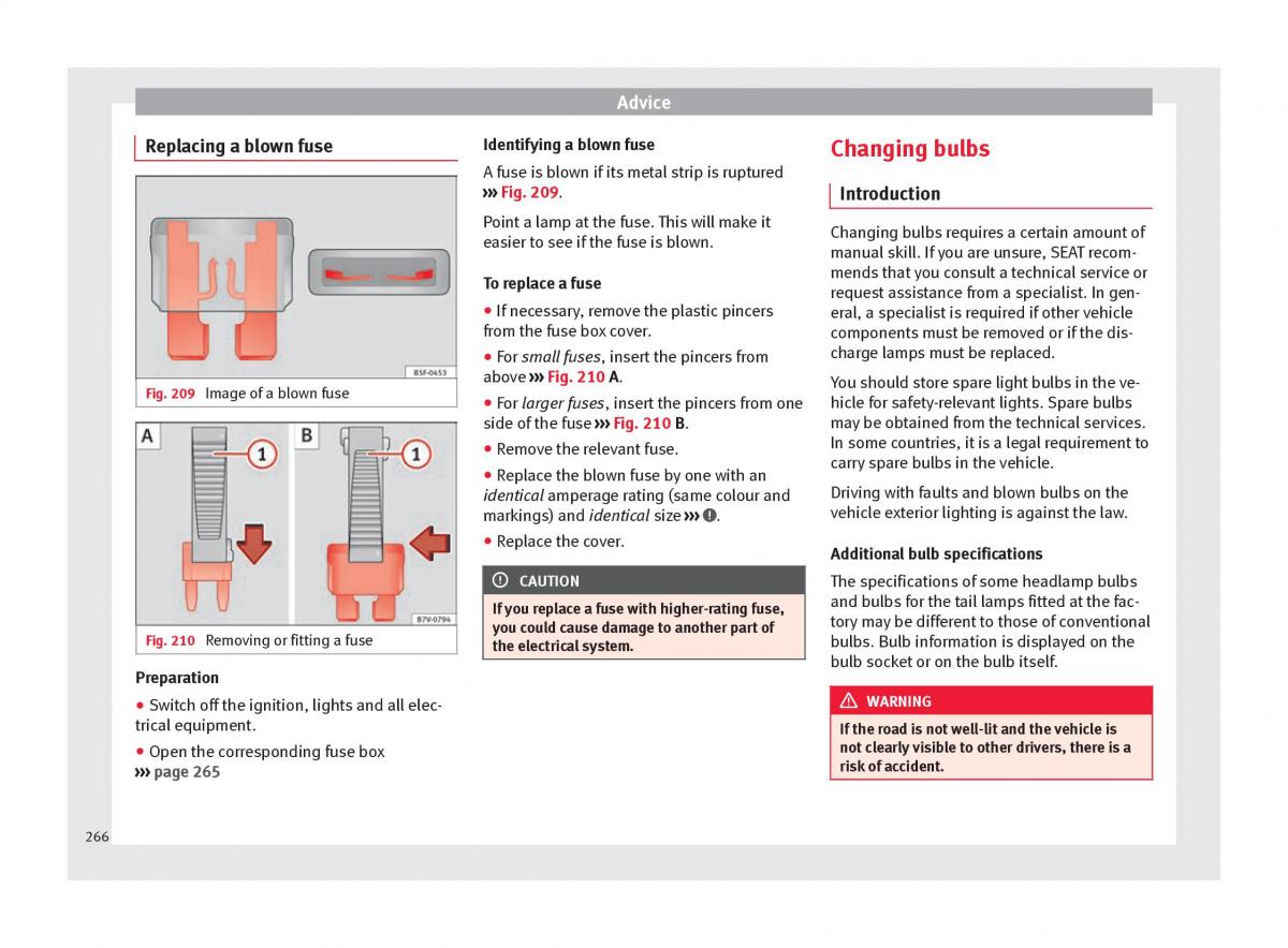 Seat Alhambra II 2 owners manual / page 268