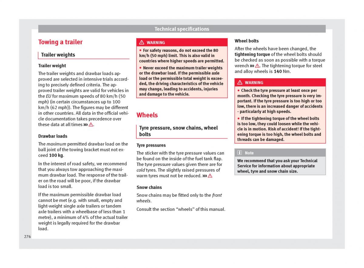 Seat Alhambra II 2 owners manual / page 278