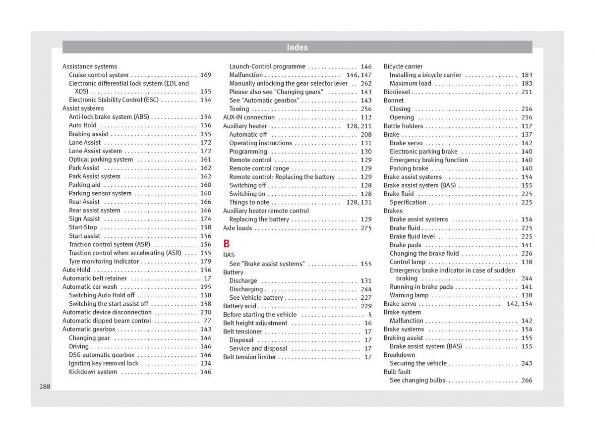 Seat Alhambra II 2 owners manual / page 290