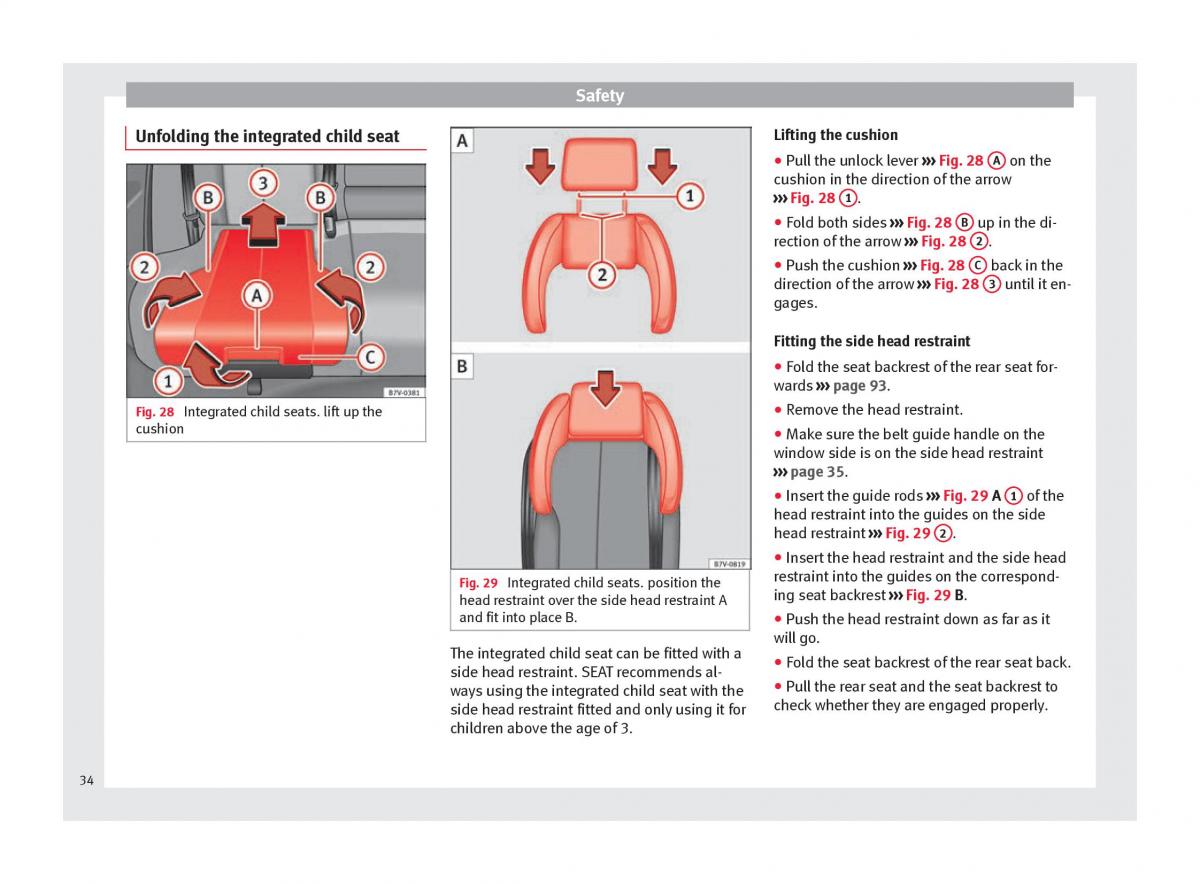 Seat Alhambra II 2 owners manual / page 36