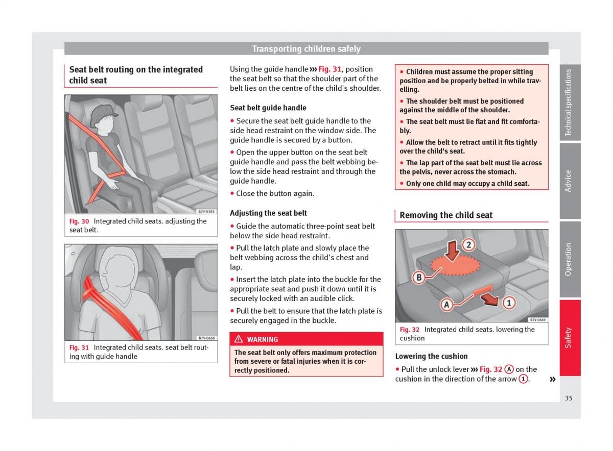 Seat Alhambra II 2 owners manual / page 37