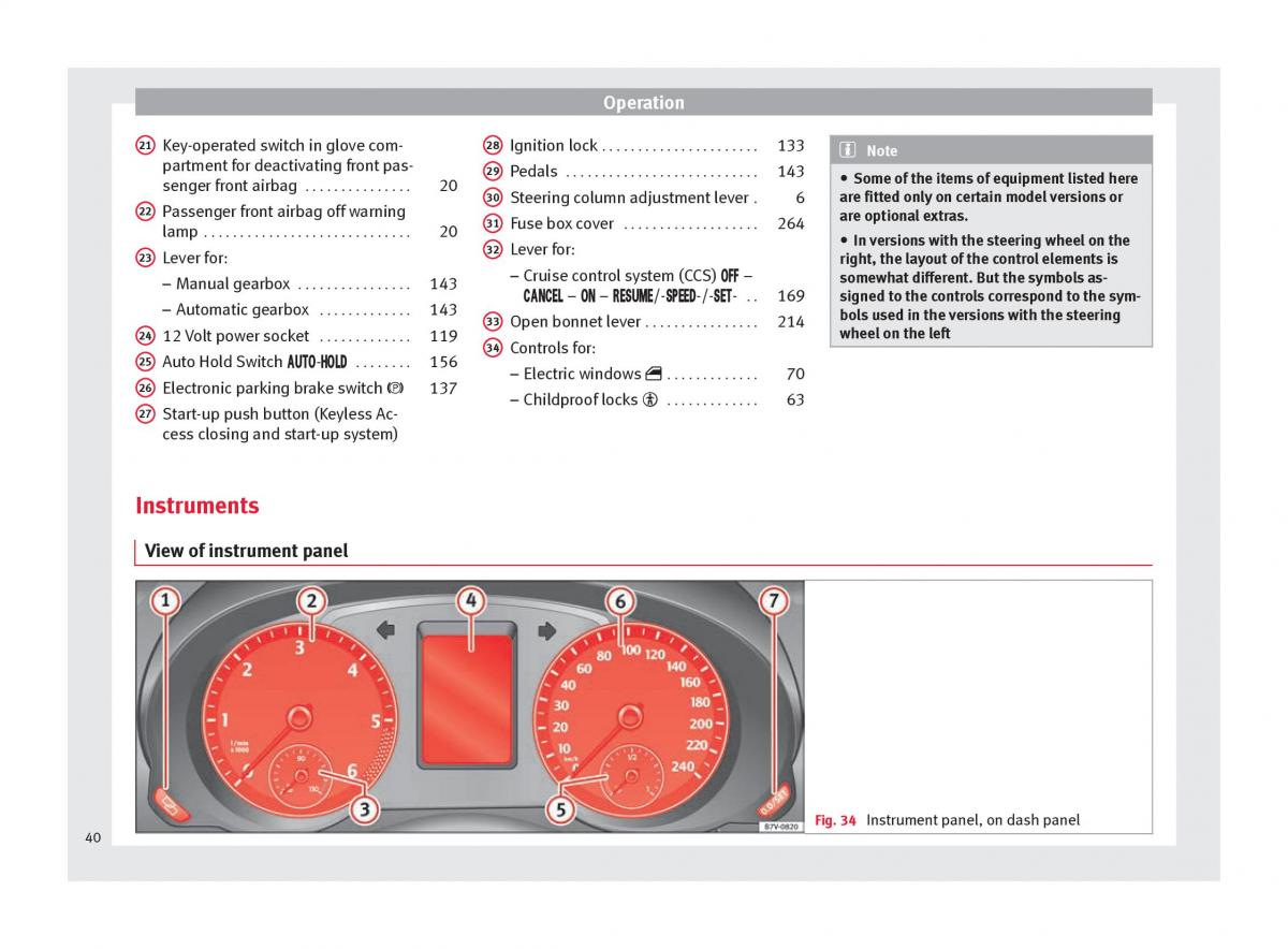 Seat Alhambra II 2 owners manual / page 42