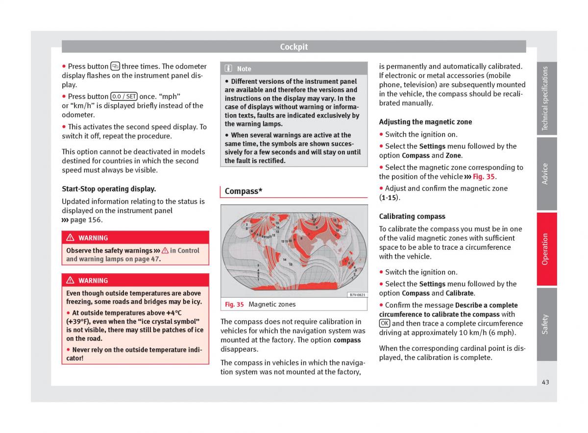 Seat Alhambra II 2 owners manual / page 45