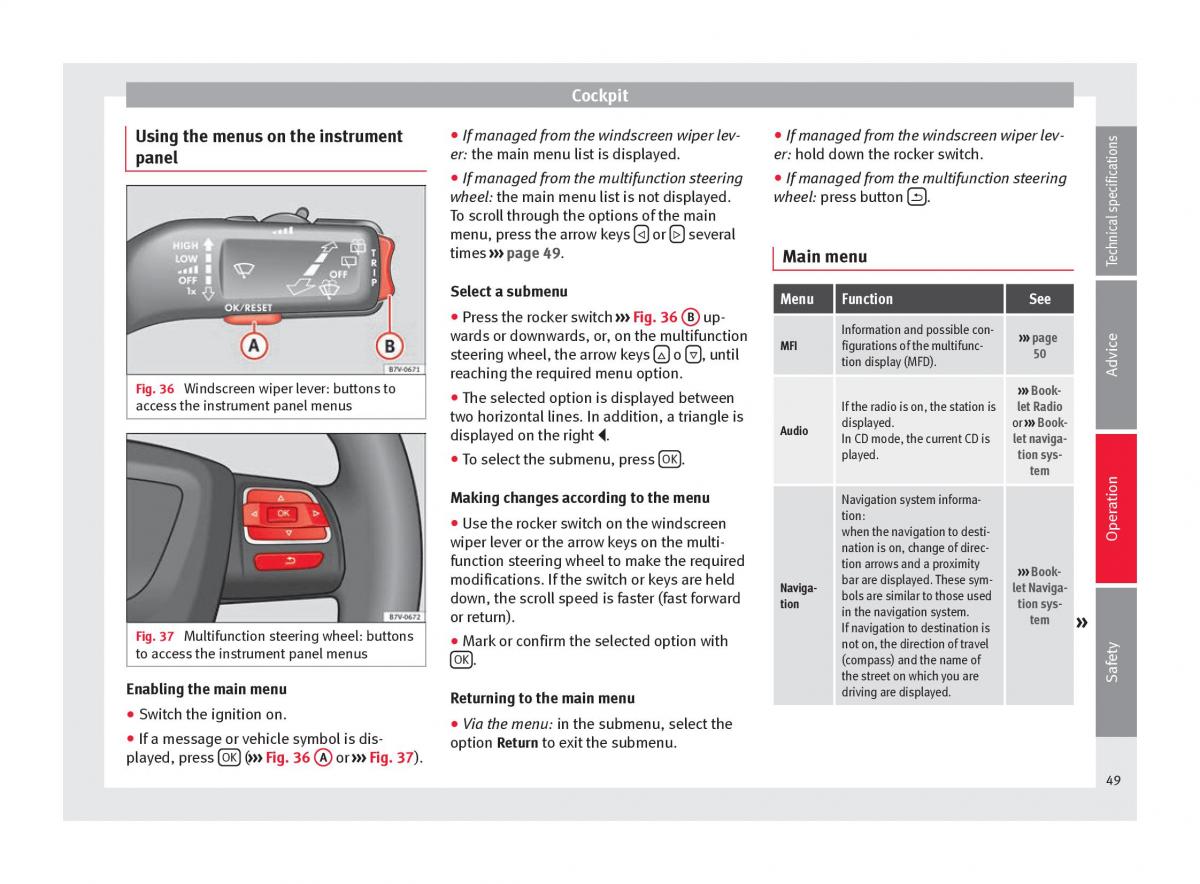 Seat Alhambra II 2 owners manual / page 51