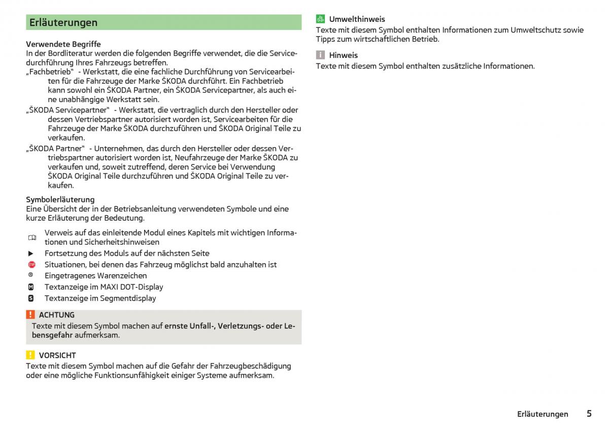 Skoda Superb III 3 Handbuch / page 7