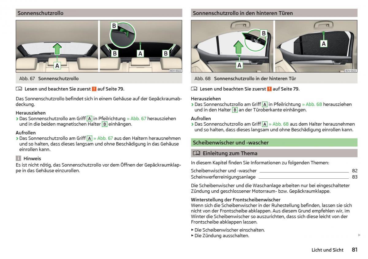 Skoda Superb III 3 Handbuch / page 83