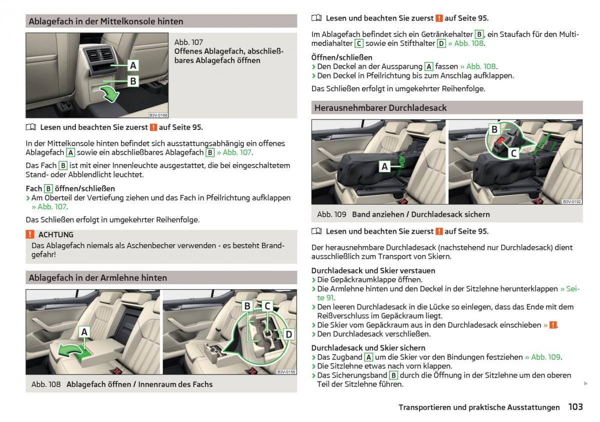 Skoda Superb III 3 Handbuch / page 105