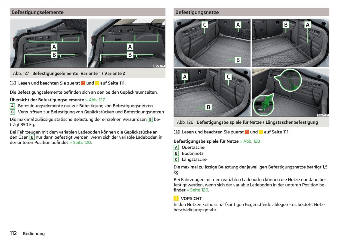 Skoda Superb III 3 Handbuch / page 114