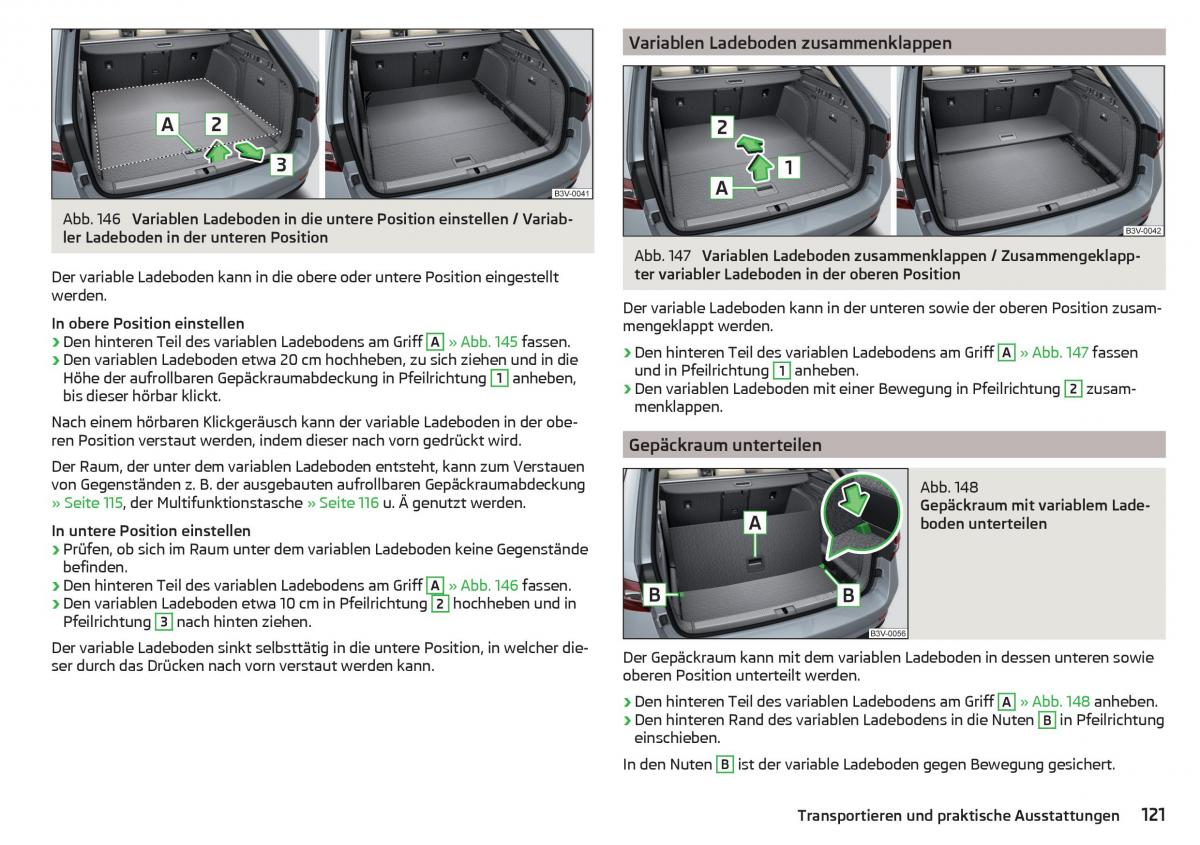 Skoda Superb III 3 Handbuch / page 123