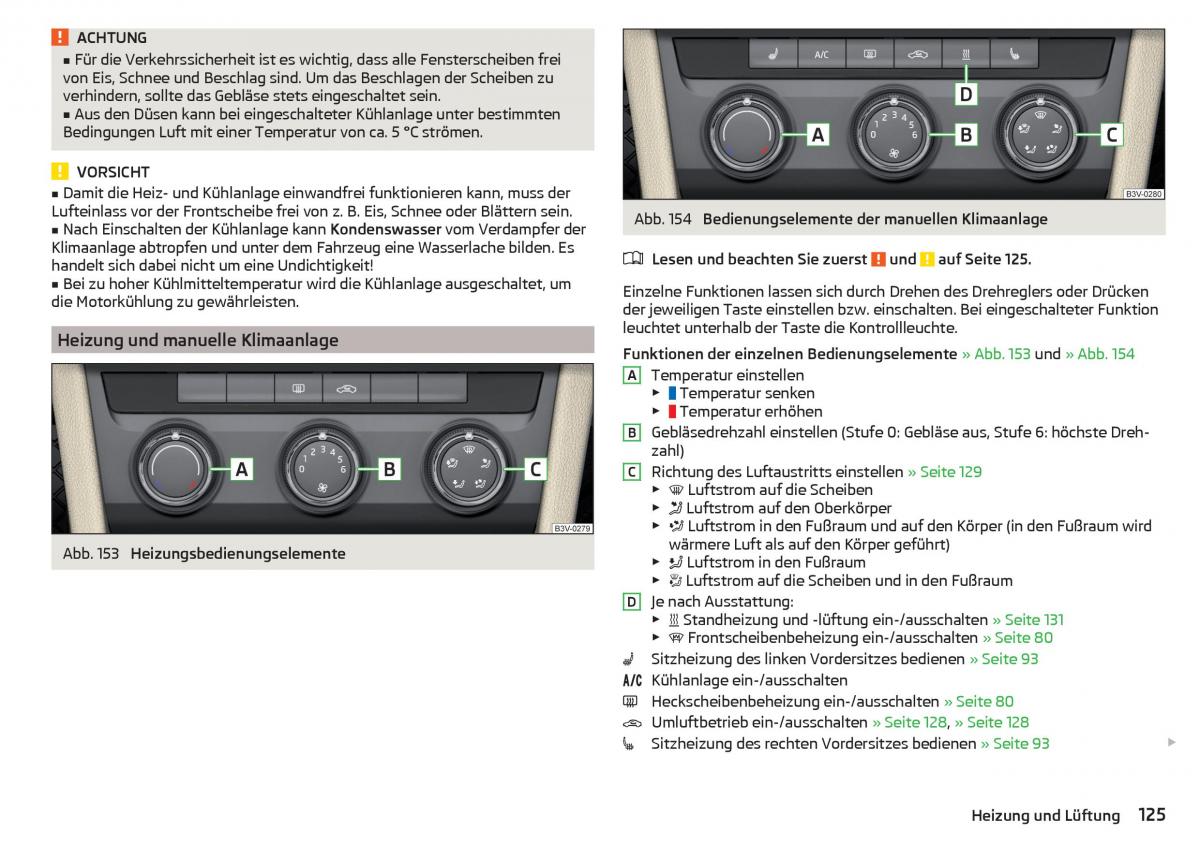 Skoda Superb III 3 Handbuch / page 127