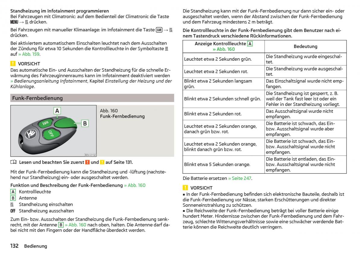 Skoda Superb III 3 Handbuch / page 134