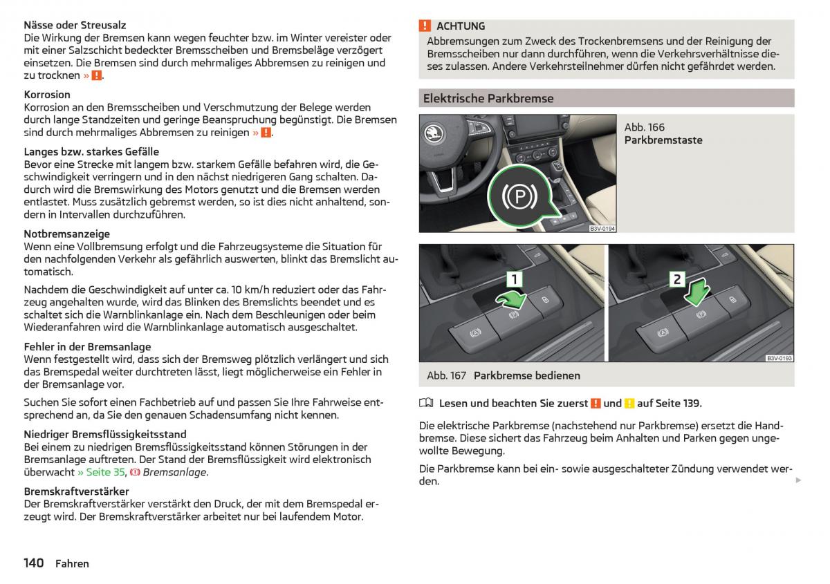 Skoda Superb III 3 Handbuch / page 142