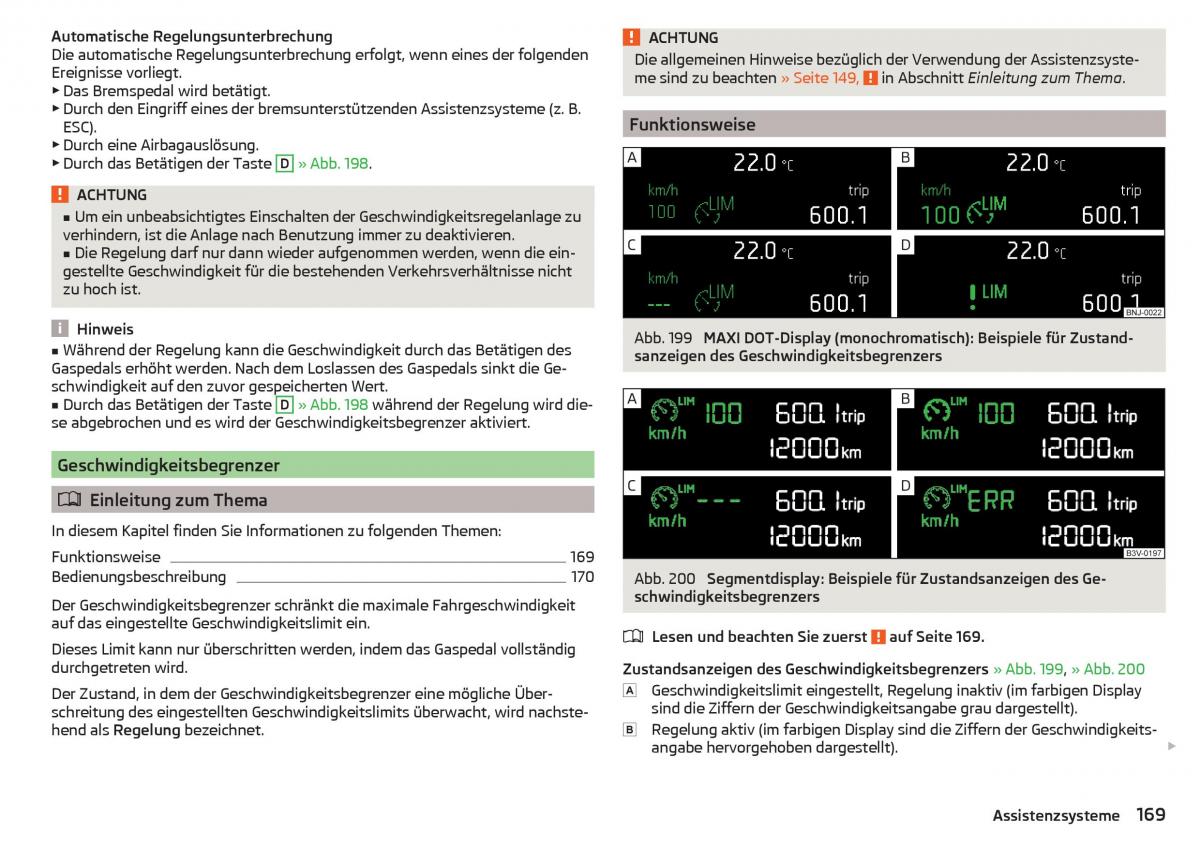 Skoda Superb III 3 Handbuch / page 171