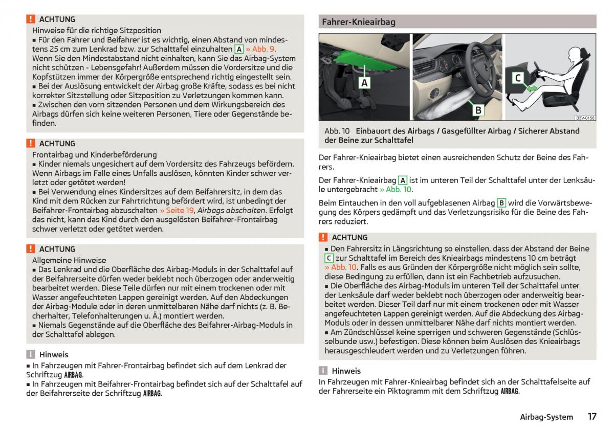 Skoda Superb III 3 Handbuch / page 19