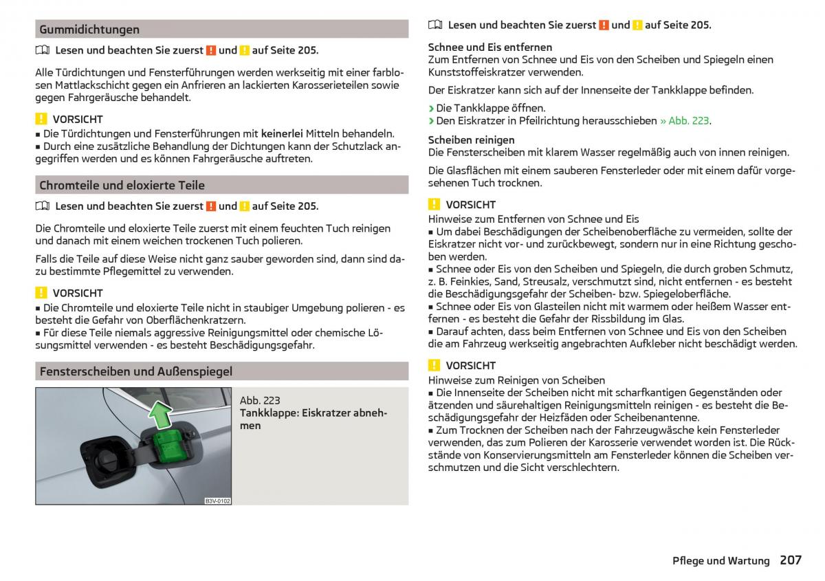 Skoda Superb III 3 Handbuch / page 209