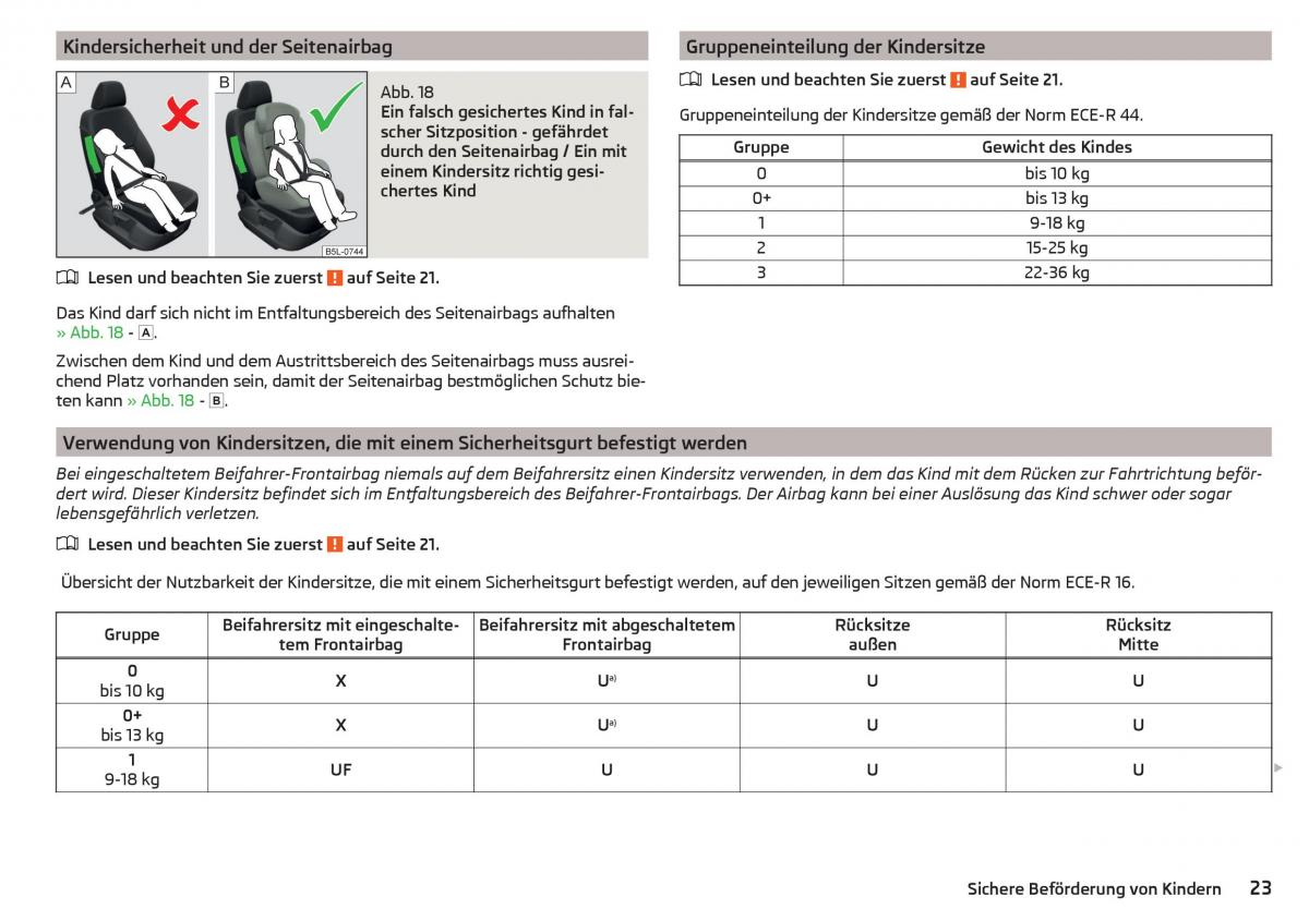 Skoda Superb III 3 Handbuch / page 25