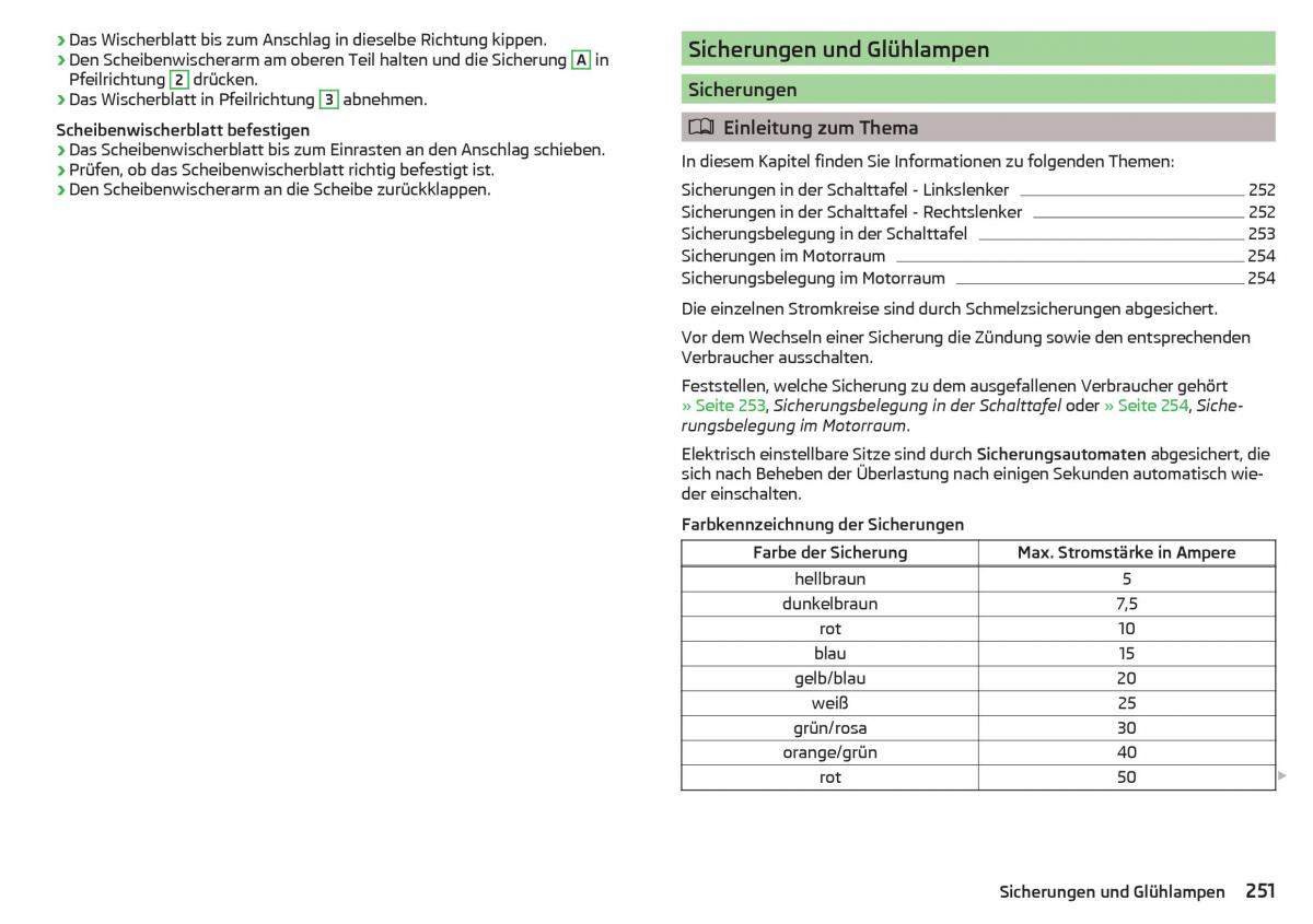 Skoda Superb III 3 Handbuch / page 253