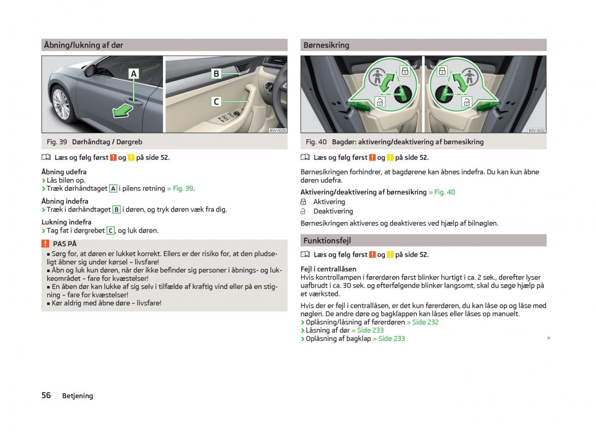 Skoda Superb III 3 Bilens instruktionsbog / page 59