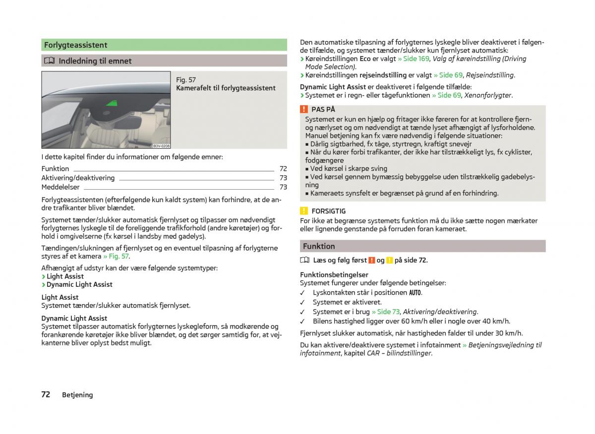 Skoda Superb III 3 Bilens instruktionsbog / page 75