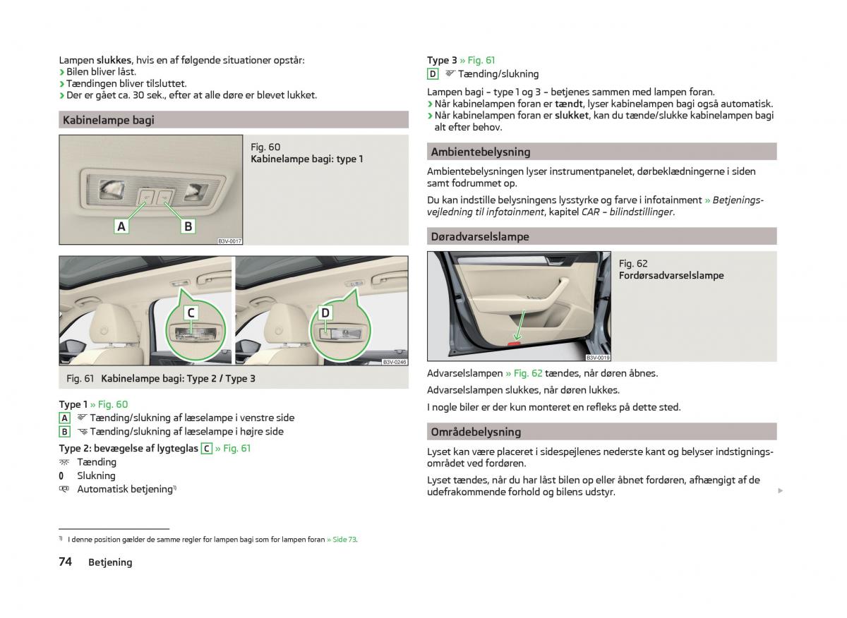 Skoda Superb III 3 Bilens instruktionsbog / page 77