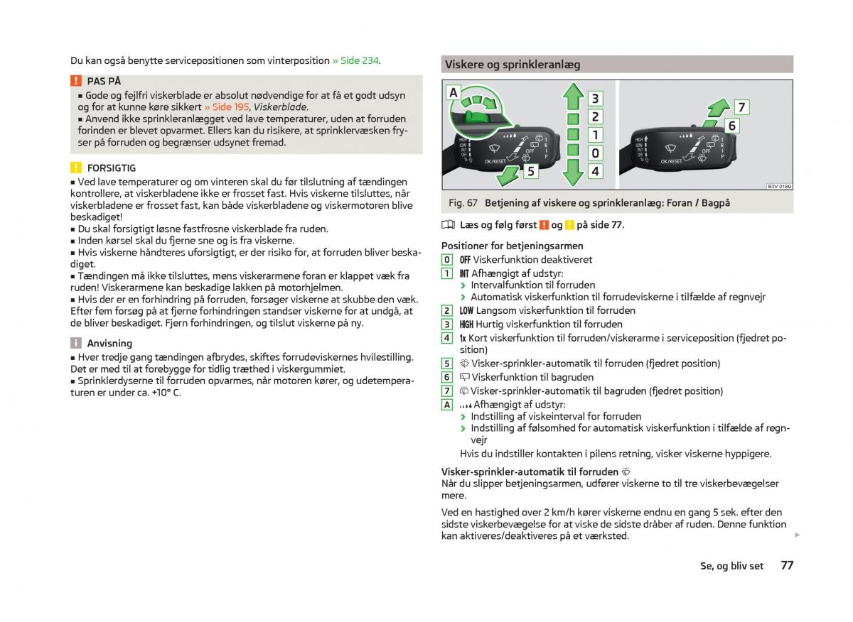 Skoda Superb III 3 Bilens instruktionsbog / page 80