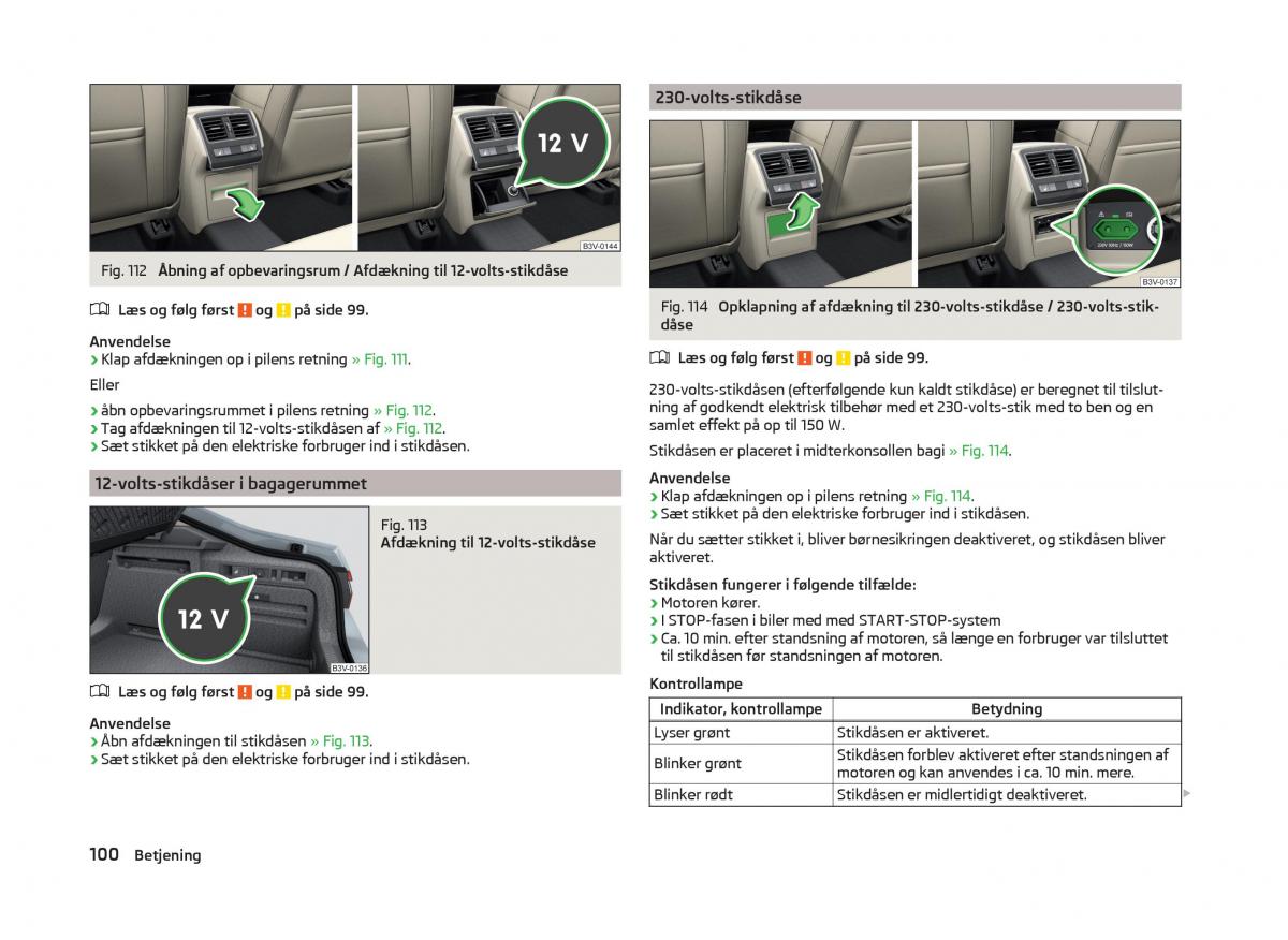 Skoda Superb III 3 Bilens instruktionsbog / page 103