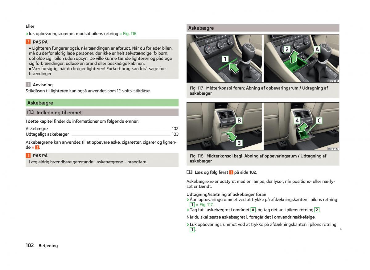 Skoda Superb III 3 Bilens instruktionsbog / page 105