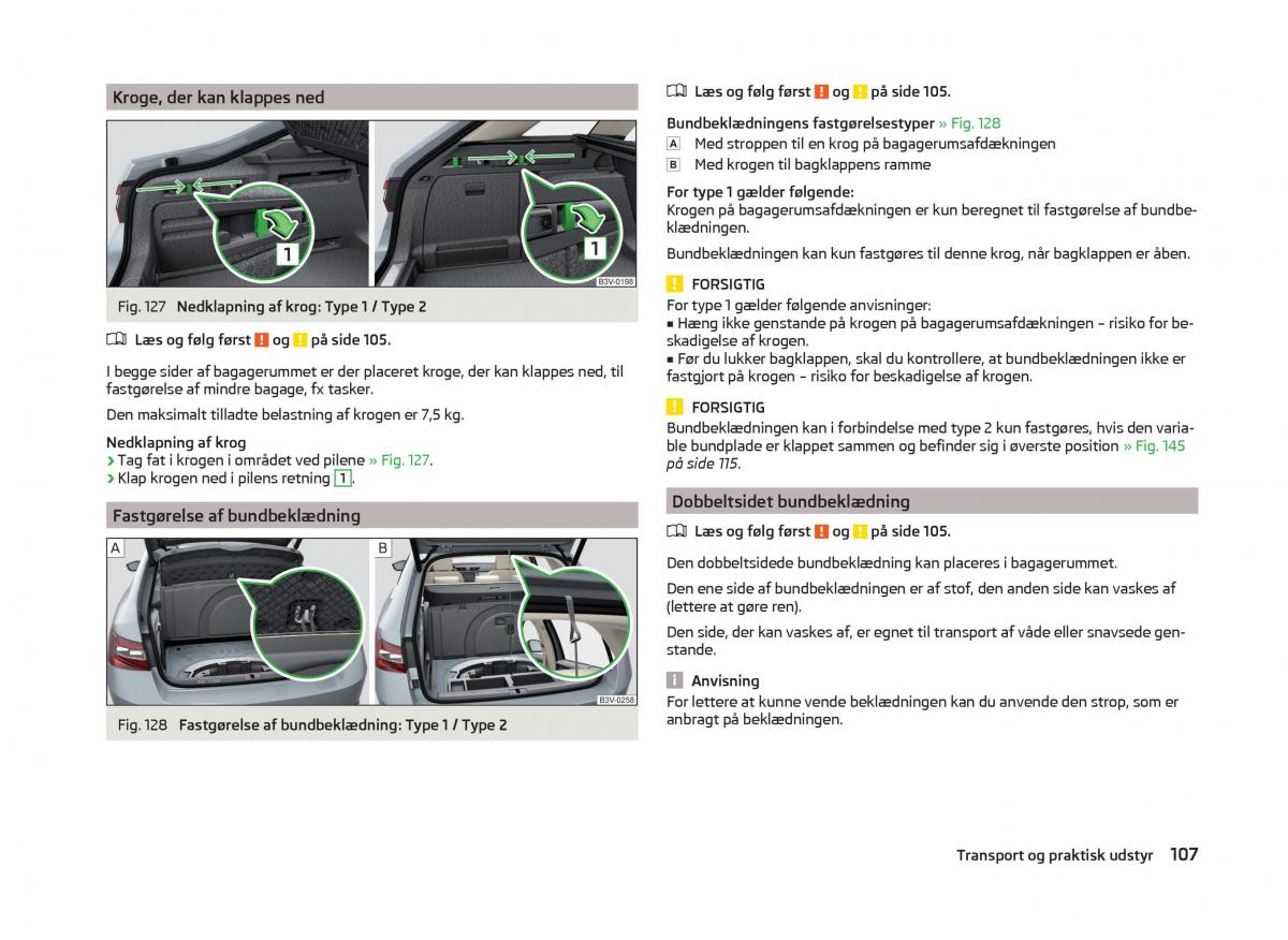 Skoda Superb III 3 Bilens instruktionsbog / page 110