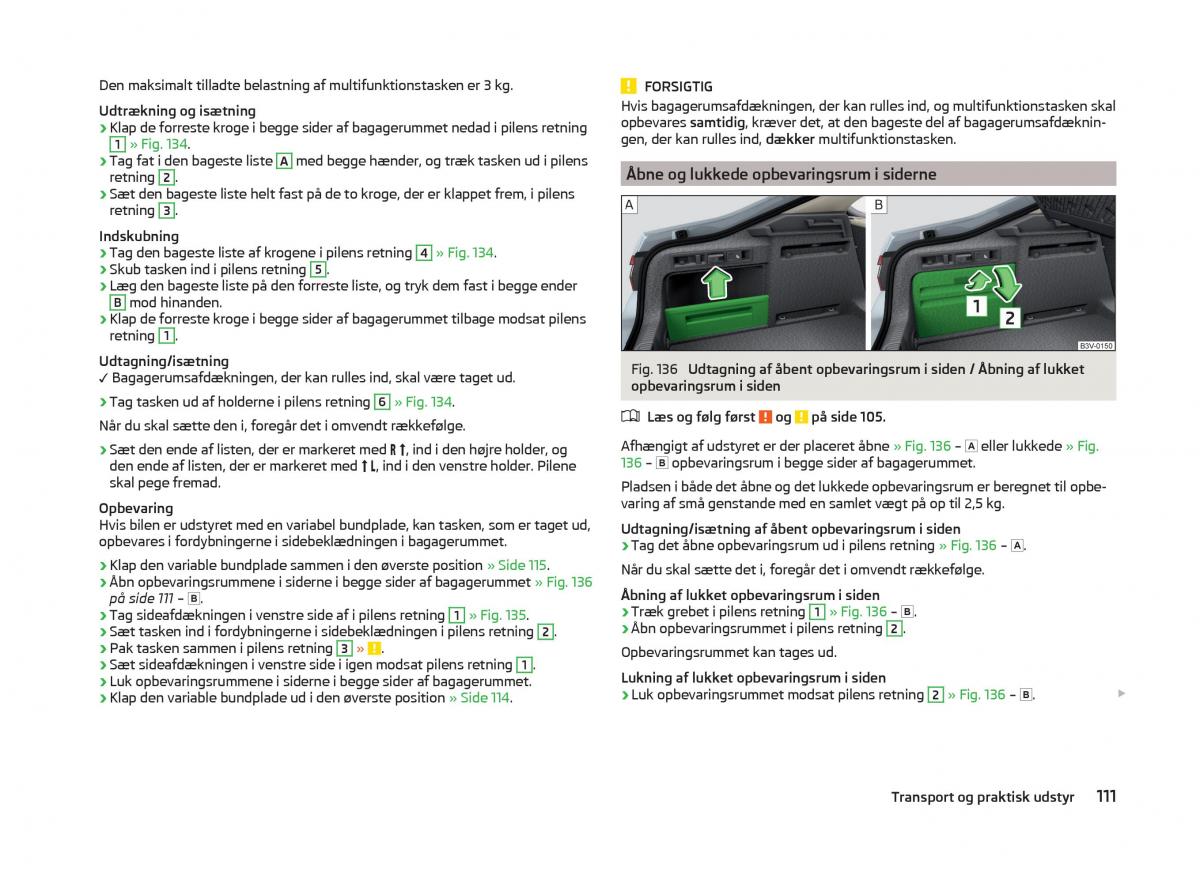 Skoda Superb III 3 Bilens instruktionsbog / page 114