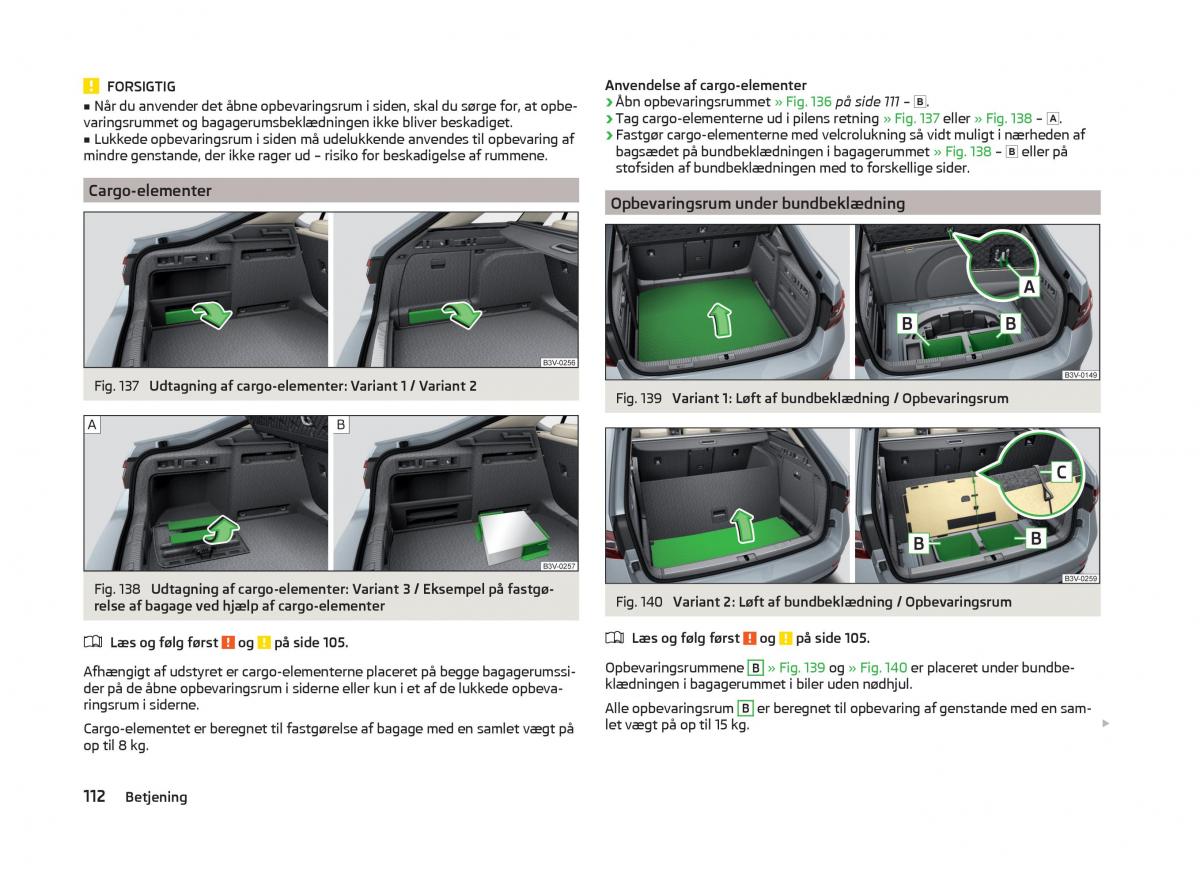 Skoda Superb III 3 Bilens instruktionsbog / page 115