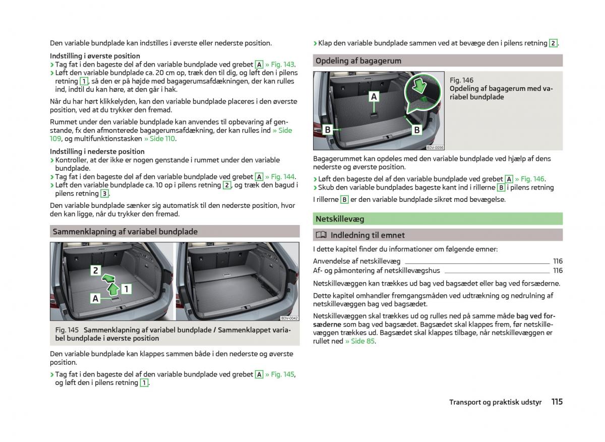 Skoda Superb III 3 Bilens instruktionsbog / page 118