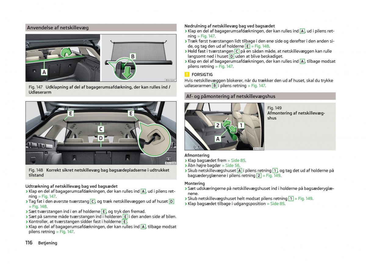 Skoda Superb III 3 Bilens instruktionsbog / page 119