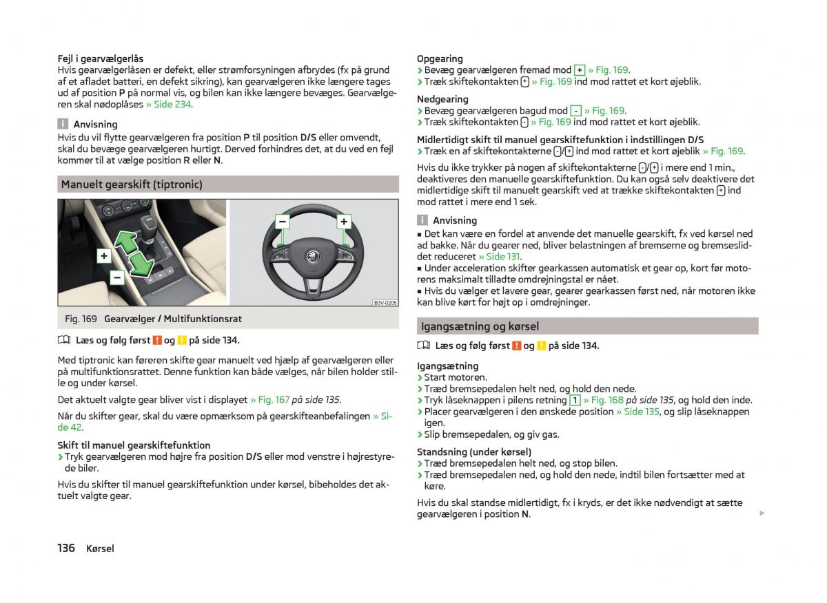 Skoda Superb III 3 Bilens instruktionsbog / page 139