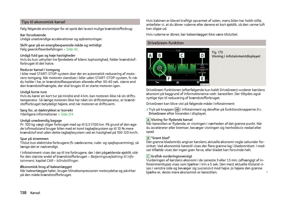 Skoda Superb III 3 Bilens instruktionsbog / page 141