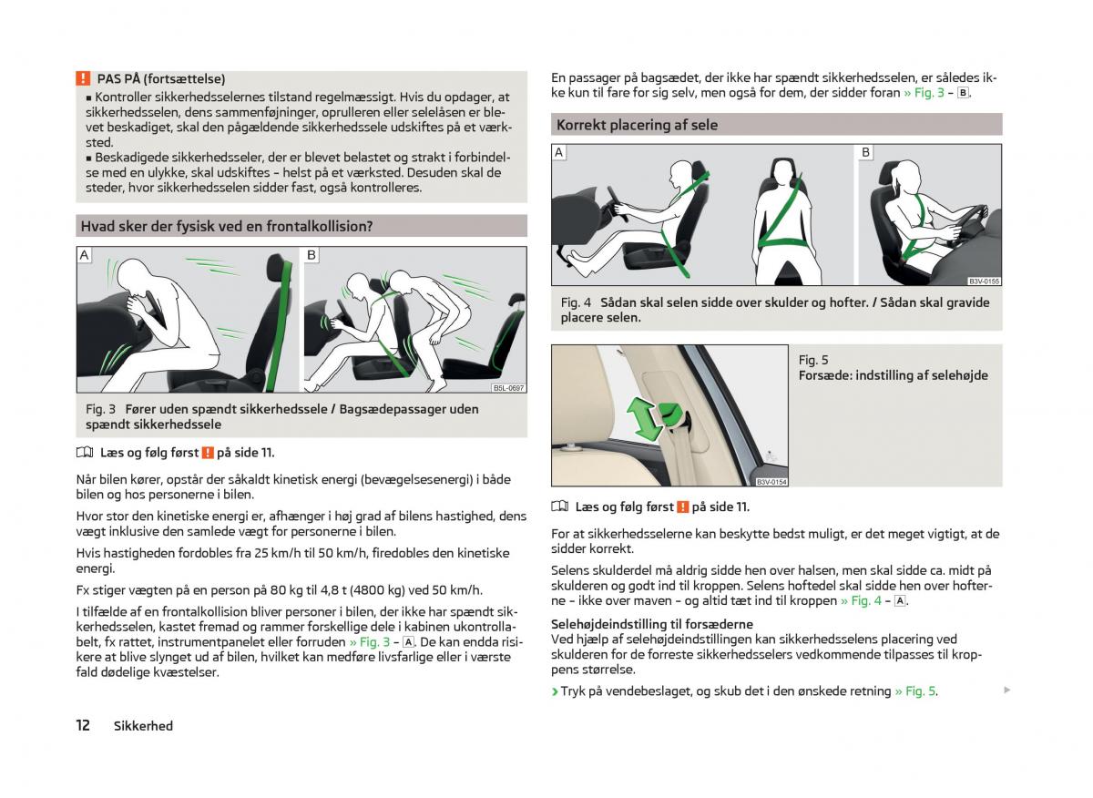 Skoda Superb III 3 Bilens instruktionsbog / page 15