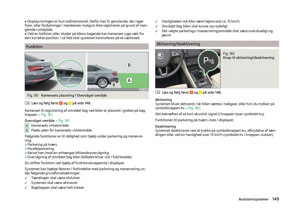 Skoda Superb III 3 Bilens instruktionsbog / page 152