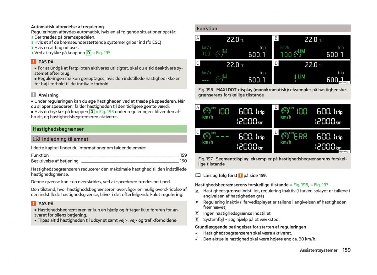 Skoda Superb III 3 Bilens instruktionsbog / page 162