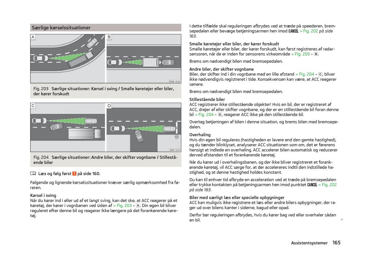 Skoda Superb III 3 Bilens instruktionsbog / page 168