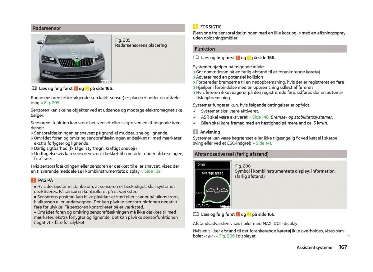 Skoda Superb III 3 Bilens instruktionsbog / page 170