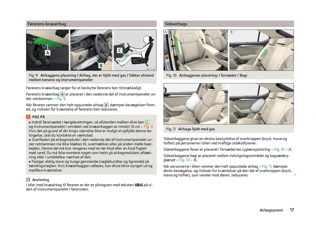 Skoda Superb III 3 Bilens instruktionsbog / page 20