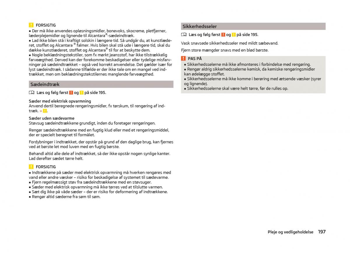 Skoda Superb III 3 Bilens instruktionsbog / page 200