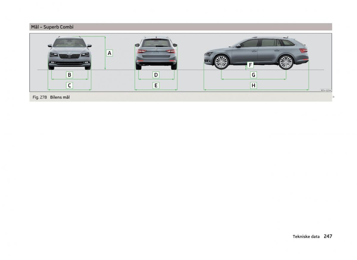 Skoda Superb III 3 Bilens instruktionsbog / page 250