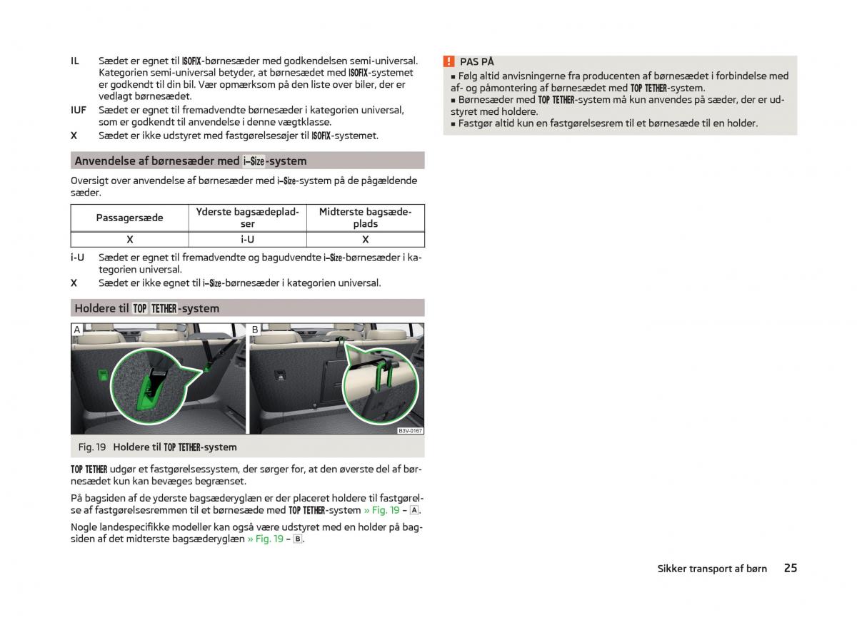 Skoda Superb III 3 Bilens instruktionsbog / page 28