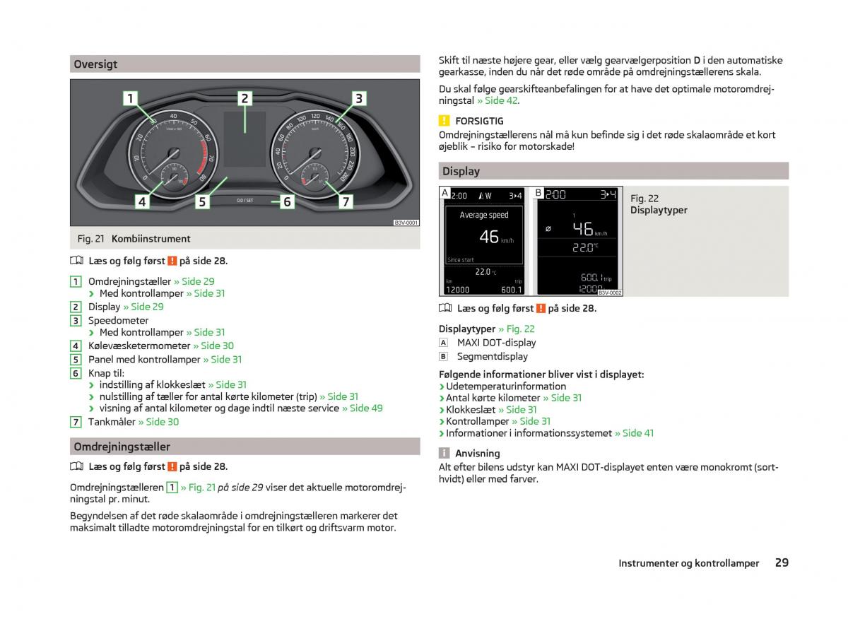 Skoda Superb III 3 Bilens instruktionsbog / page 32