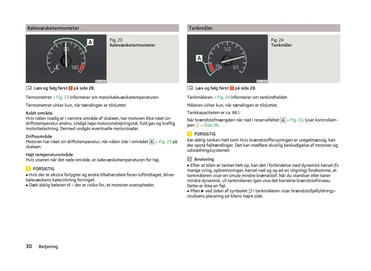 Skoda Superb III 3 Bilens instruktionsbog / page 33