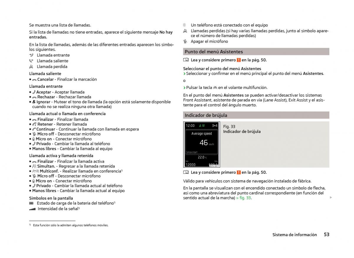 Skoda Superb III 3 manual del propietario / page 56