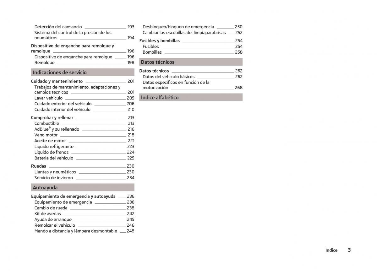 Skoda Superb III 3 manual del propietario / page 6