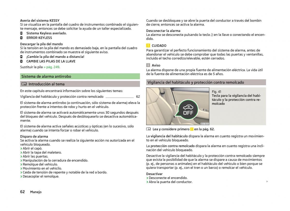 Skoda Superb III 3 manual del propietario / page 65