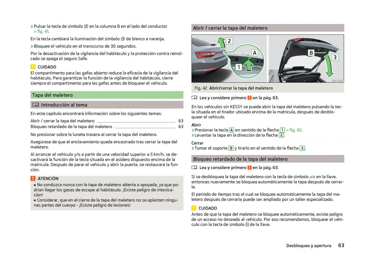 Skoda Superb III 3 manual del propietario / page 66