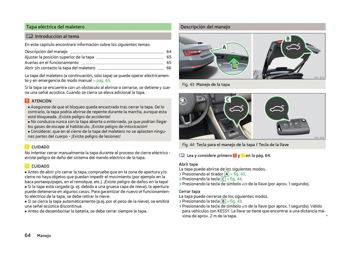 Skoda Superb III 3 manual del propietario / page 67